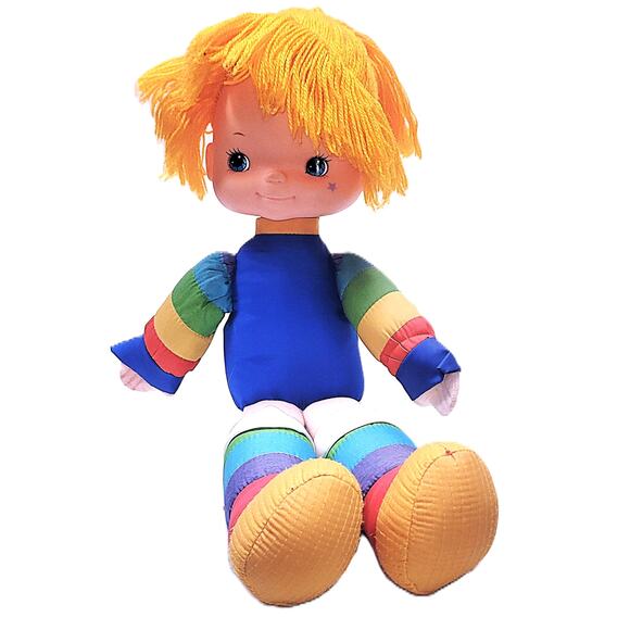 20" Large Vintage 1983 Rainbow Bright Doll Stuffy W/O Dress Hallmark Mattel #10 - Picture 2 of 13